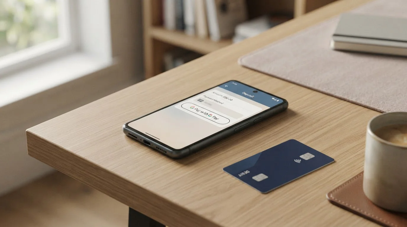 UK casinos accepting Google Pay deposits with smartphone and debit card