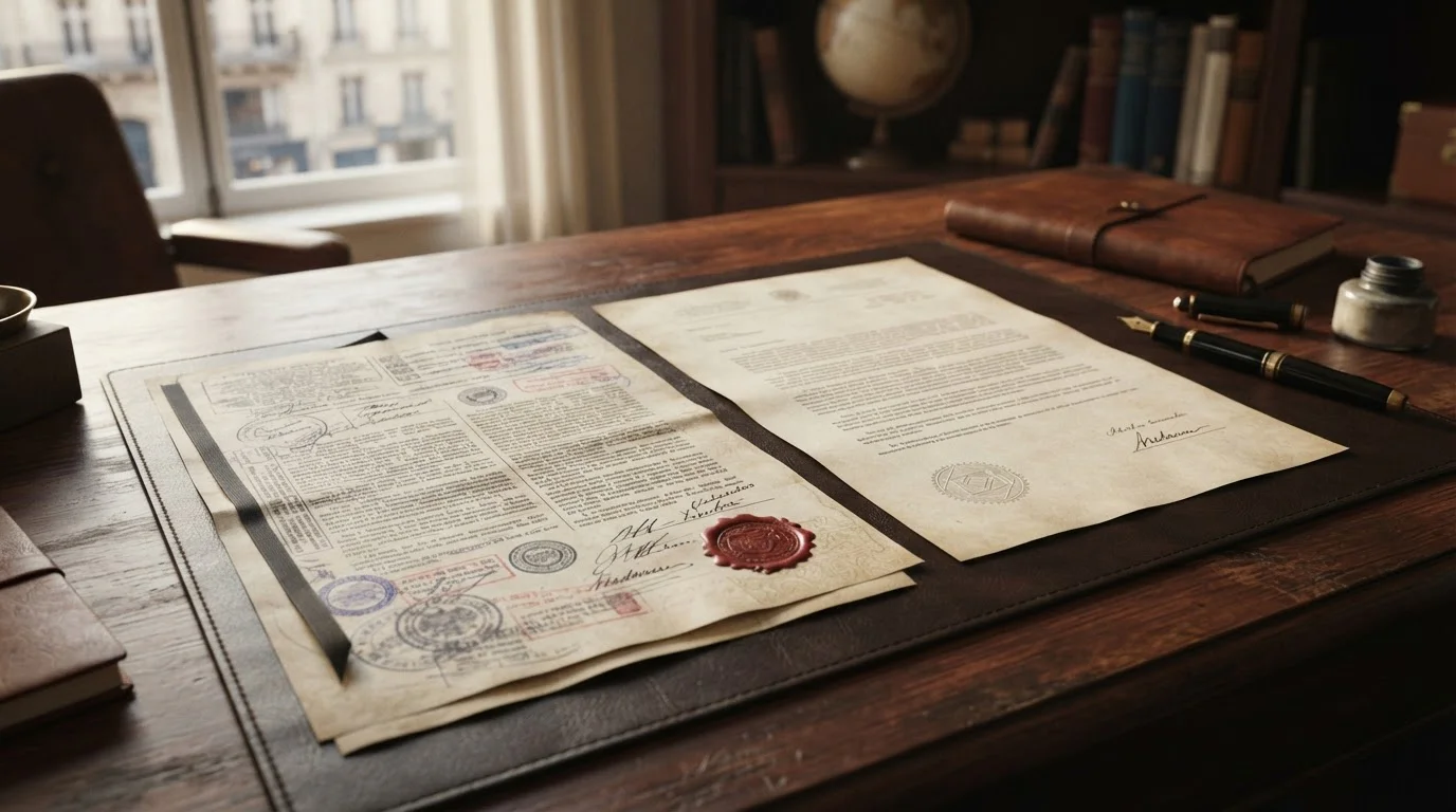 Offshore gambling licence document with regulatory authority stamp