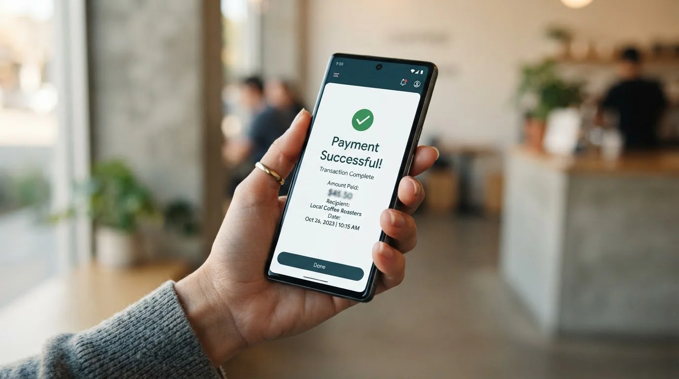 Smartphone displaying Jeton wallet app with a casino deposit confirmation screen