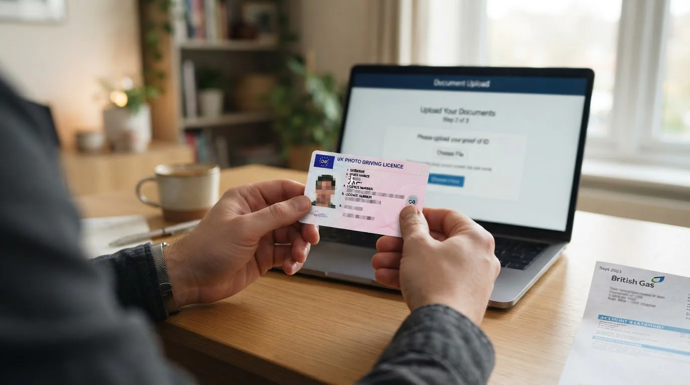 Person reviewing KYC documents for faster UK casino withdrawals
