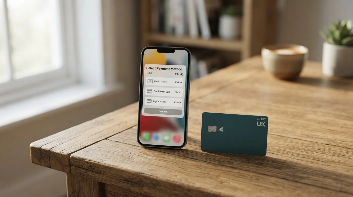 PayPal and debit card payment options at UK online casino