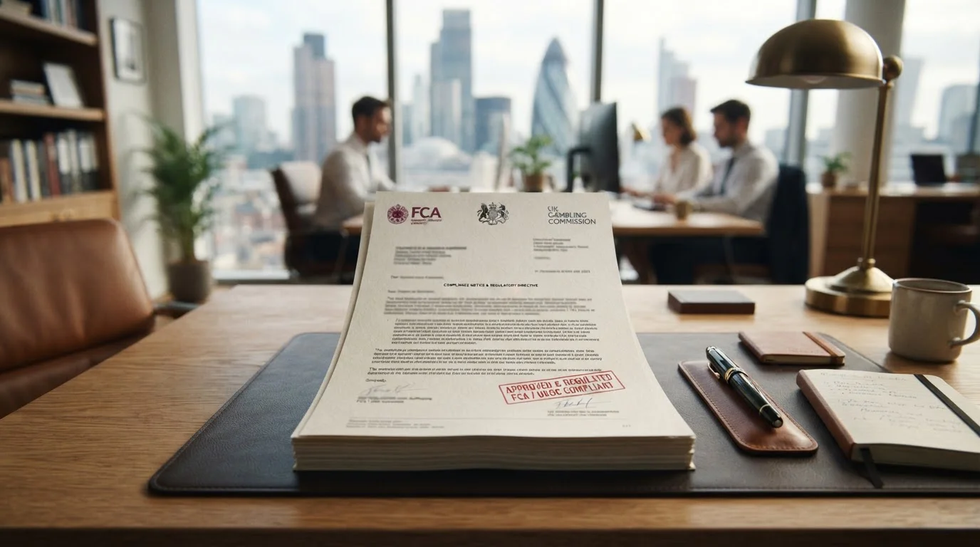 UK Gambling Commission regulatory framework document with FCA e-money status