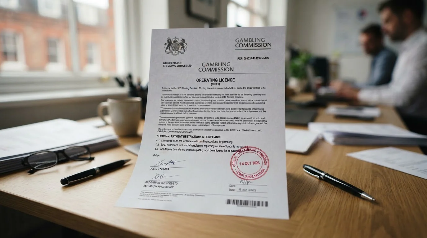UKGC licence documentation and payment method restrictions