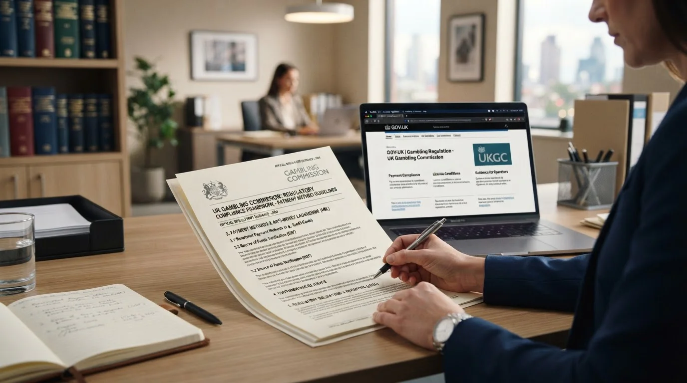 UKGC licensing documentation with payment method regulations
