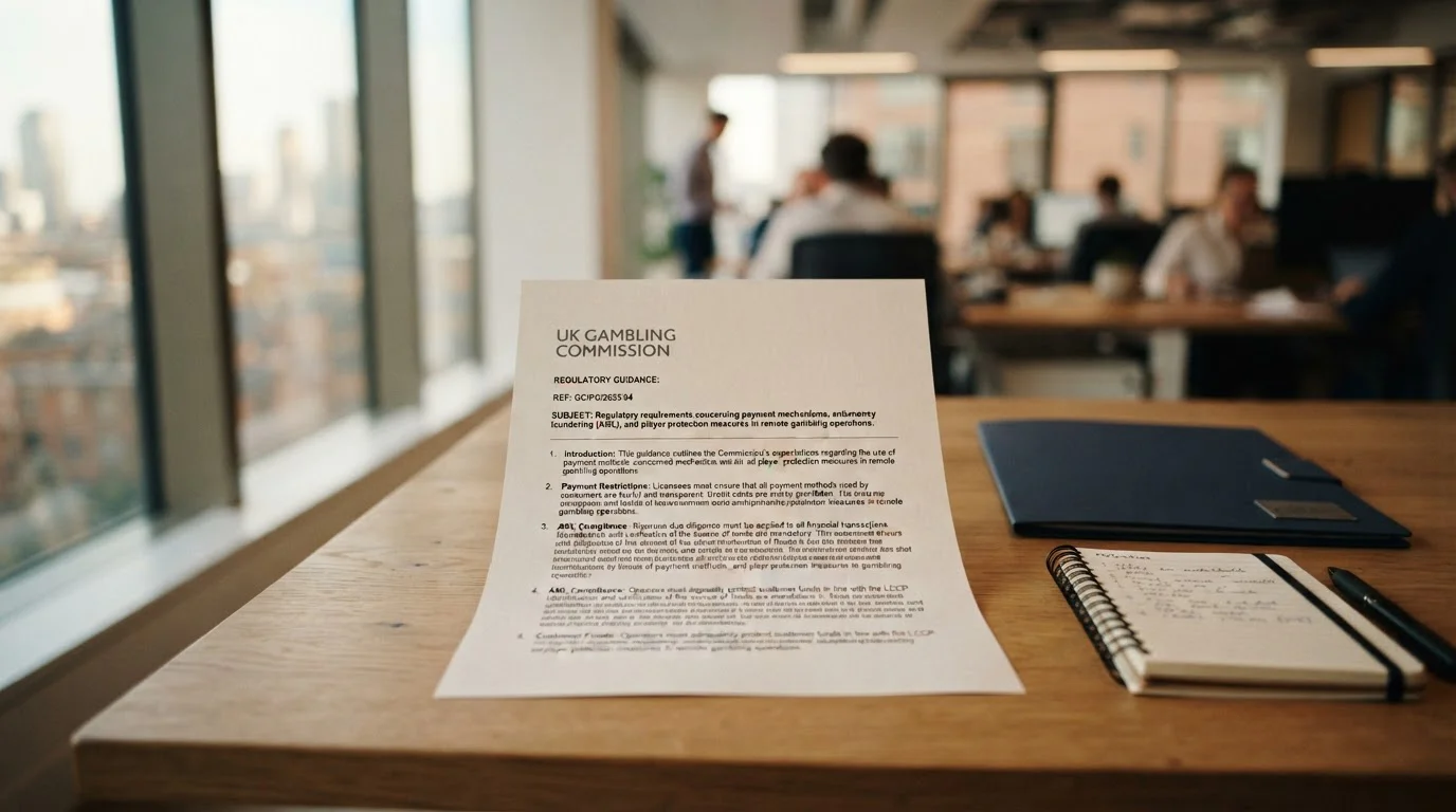 UK Gambling Commission regulatory document showing credit card ban details