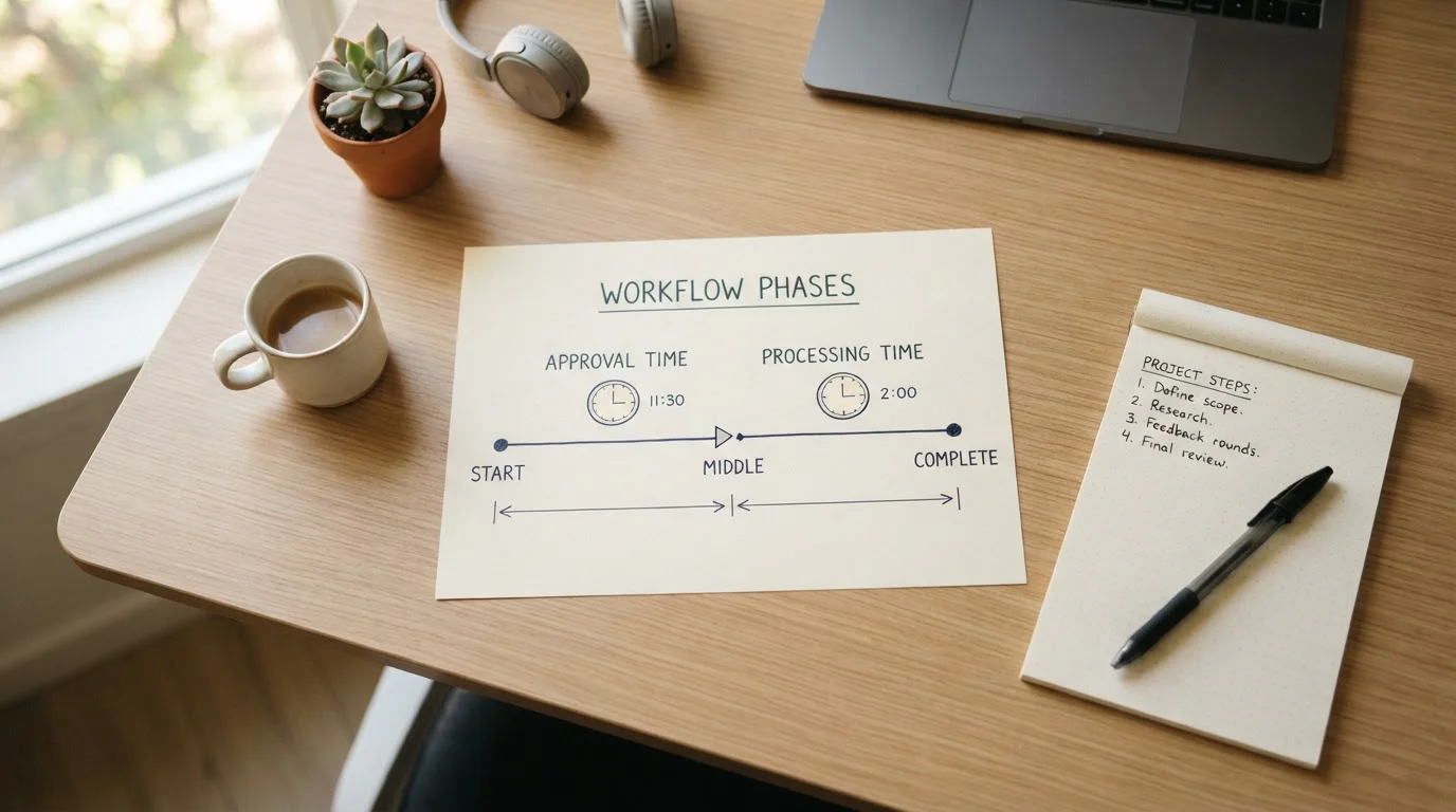Clock diagram showing casino approval time versus payment processing time