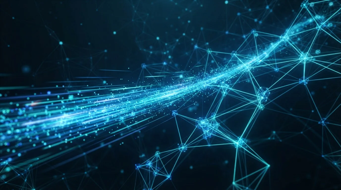 Digital ledger visualization showing XRP transaction settling in seconds with minimal fee